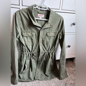 Arizona Jean Company Army Green Button Up Jacket, size M